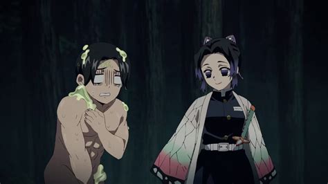 demon slayer hot springs scene